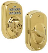 Plymouth Keypad Deadbolt, Schlage BE365PLY