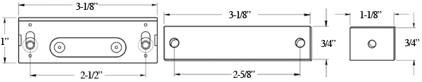 Deltana MC327 Cabinet Door Magnet Specifications