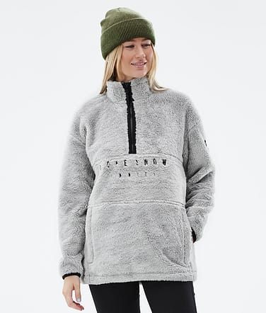 Pile W 2022 Fleecetrøje Dame Light Grey