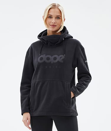 Cozy II W Fleece Hoodie Dames Black