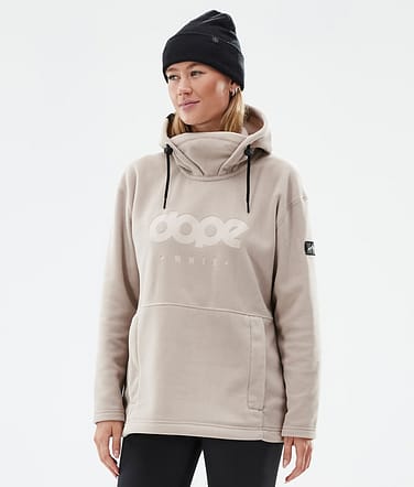 Cozy II W Fleece-hoodie Dame Sand