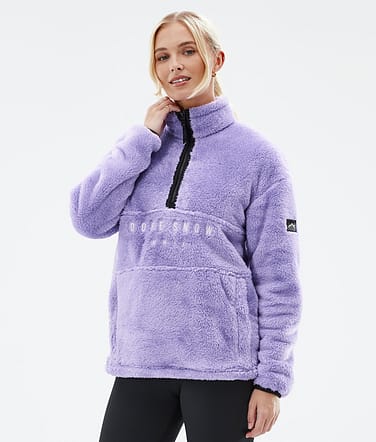 Pile W Fleece Trui Dames Faded Violet