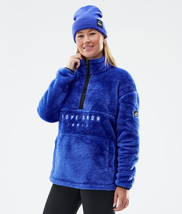 Pile W Fleece Sweater Women Cobalt Blue