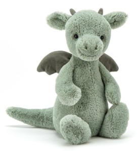 Peluche Dragon Vert Bashful - 31 cm