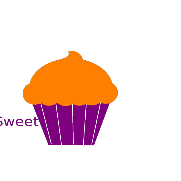 Polka Dot Cupcake PNG Clip art