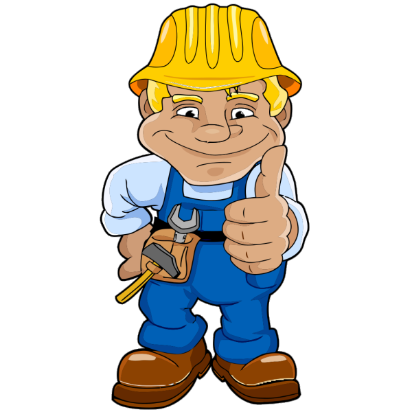 Blue Worker Clip art