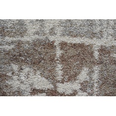 Mastercraft 023-0394/6767 Mehari Heatset Shaggy Rug - Brown/Grey