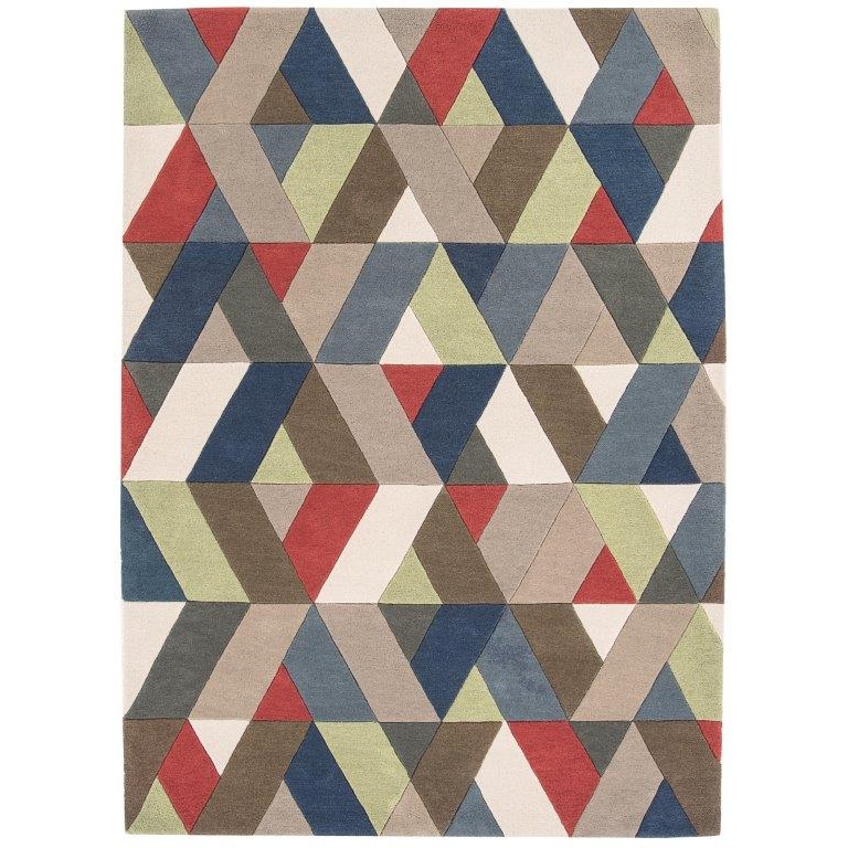 Asiatic Funk Chevron 01 Geometric Rug ( Multi- Coloured)