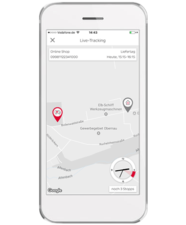 Empfangen - DPD - DPD App - Live-Tracking