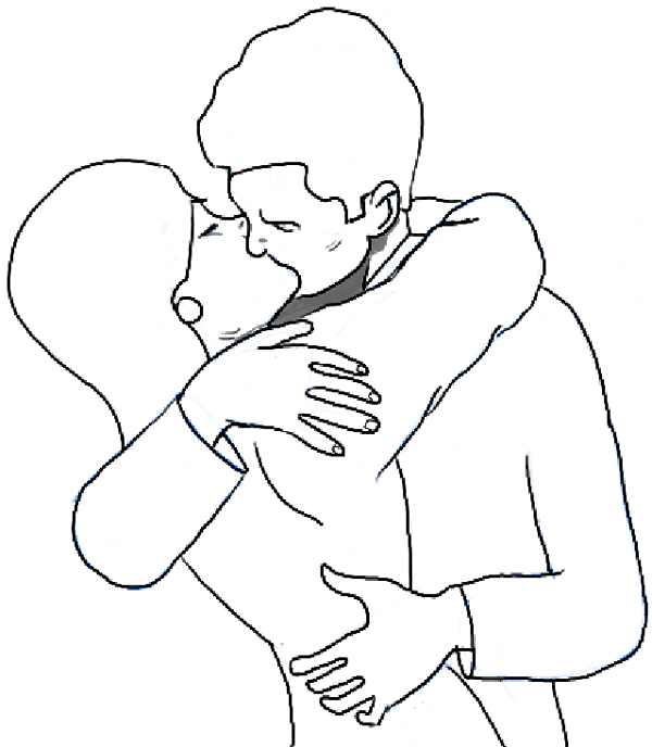 Couple Kissing Drawing Tutorial