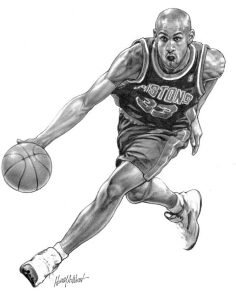 Basketball Drawing Beautiful Image