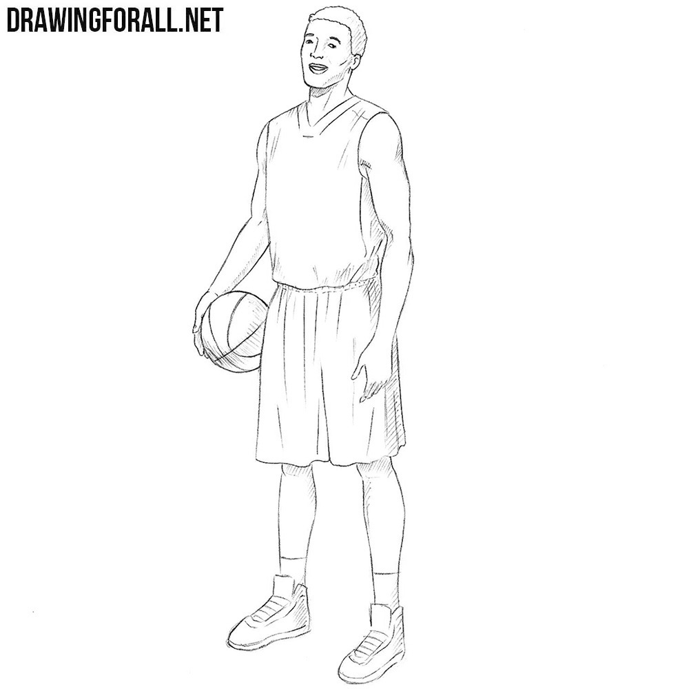 Basketball Drawing High-Quality