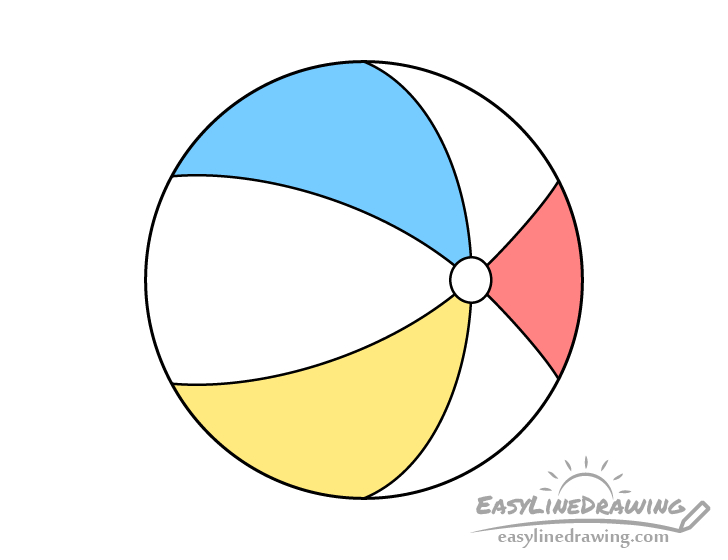 Beach Ball Drawing Image