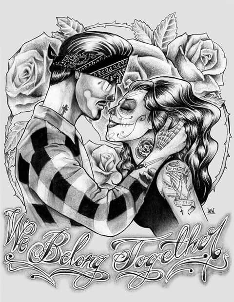 Chicano Love Art Drawings