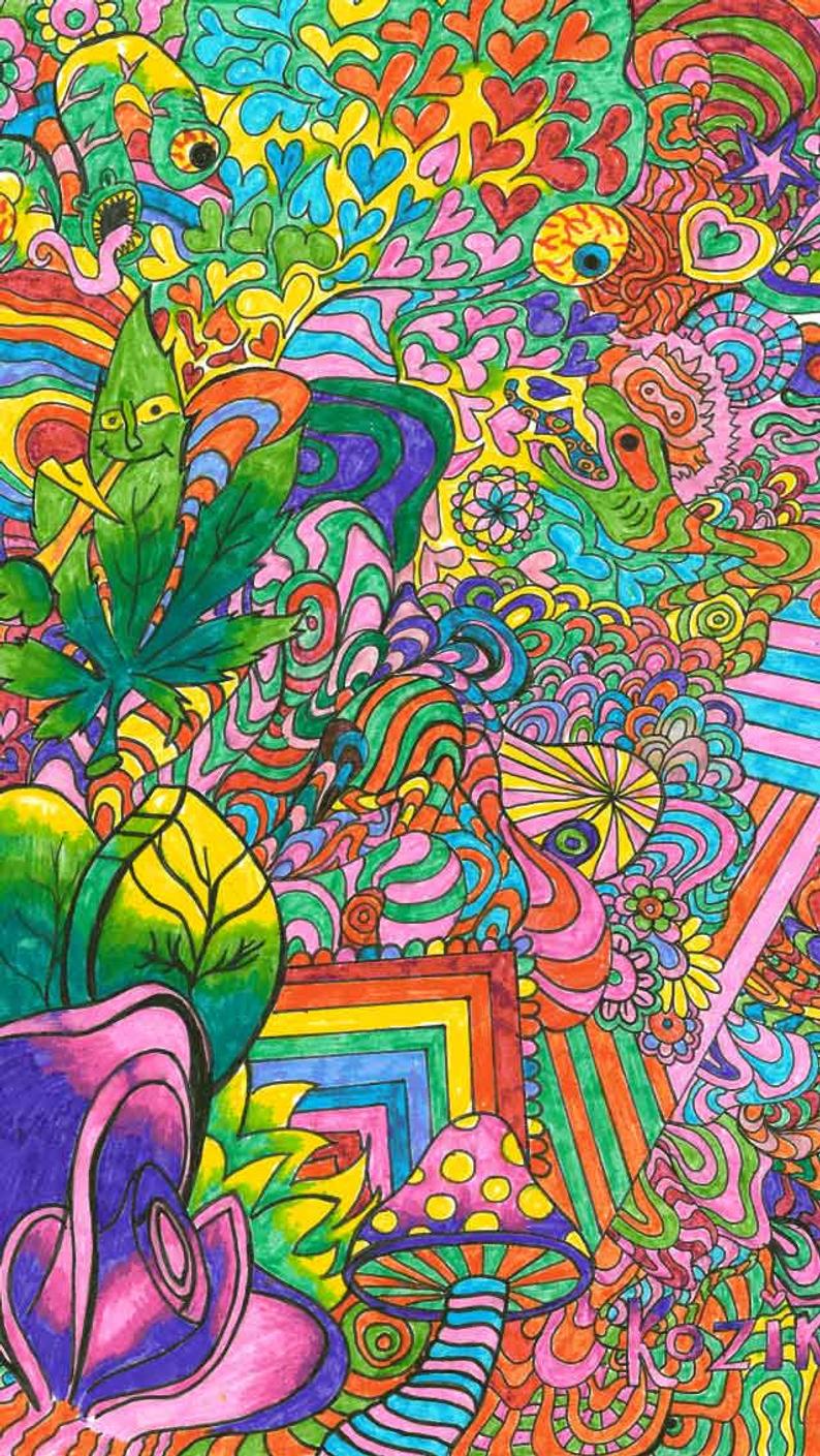 Psychedelic Drawing Beautiful Image