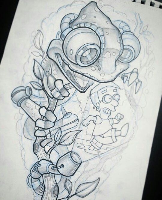 Graffiti Tattoo Drawing