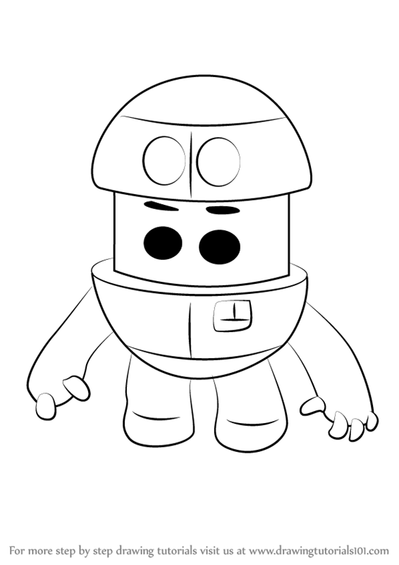 Learn How to Draw Grimbot from Go Jetters (Go Jetters) Step by Step ...