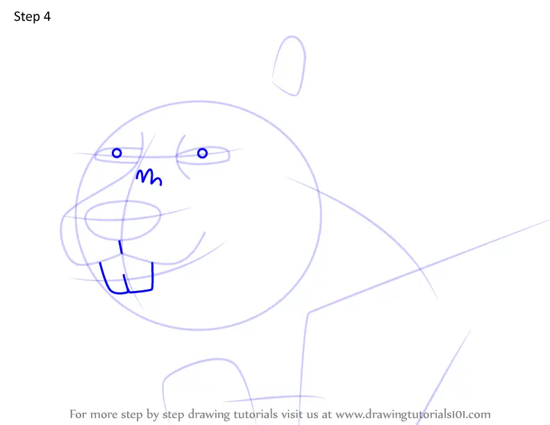 How to Draw Beaver from HouseBroken (HouseBroken) Step by Step ... image.