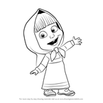 How to Draw Masha from Masha and the Bear