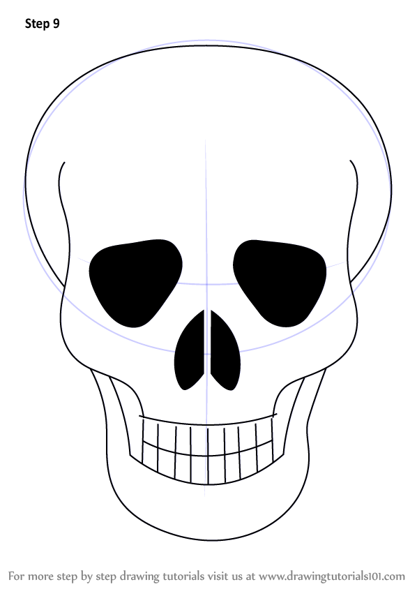 Step By Step How To Draw A Skull