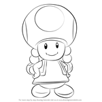 How to Draw Toadette from Super Mario