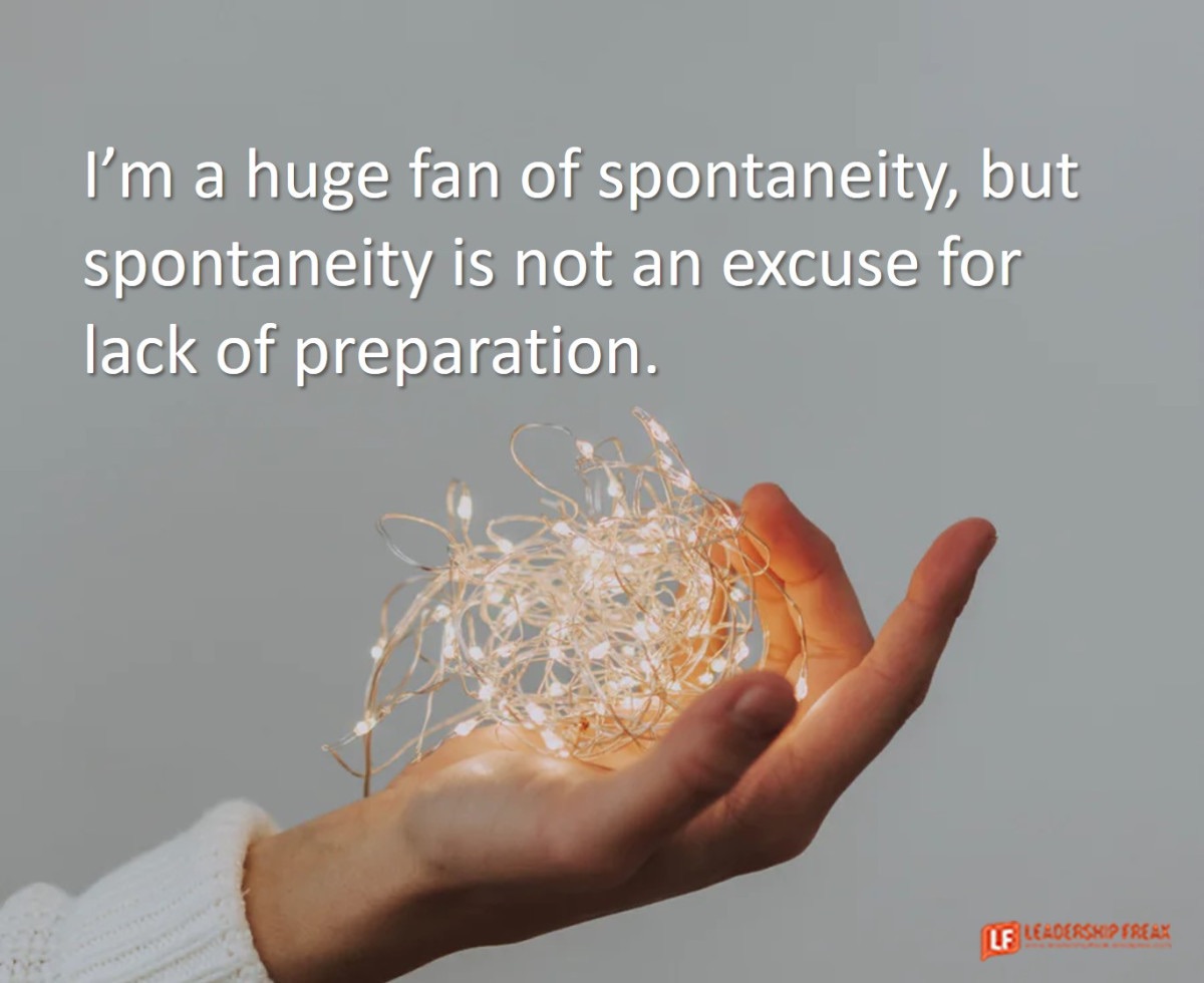 Spontaniety quote