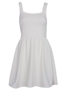 White Pinafore Dress