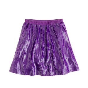 Purple Sequin Skirt