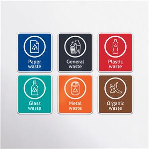 Recycling Label Pack Including 6 Different Labels at Drinkstuff