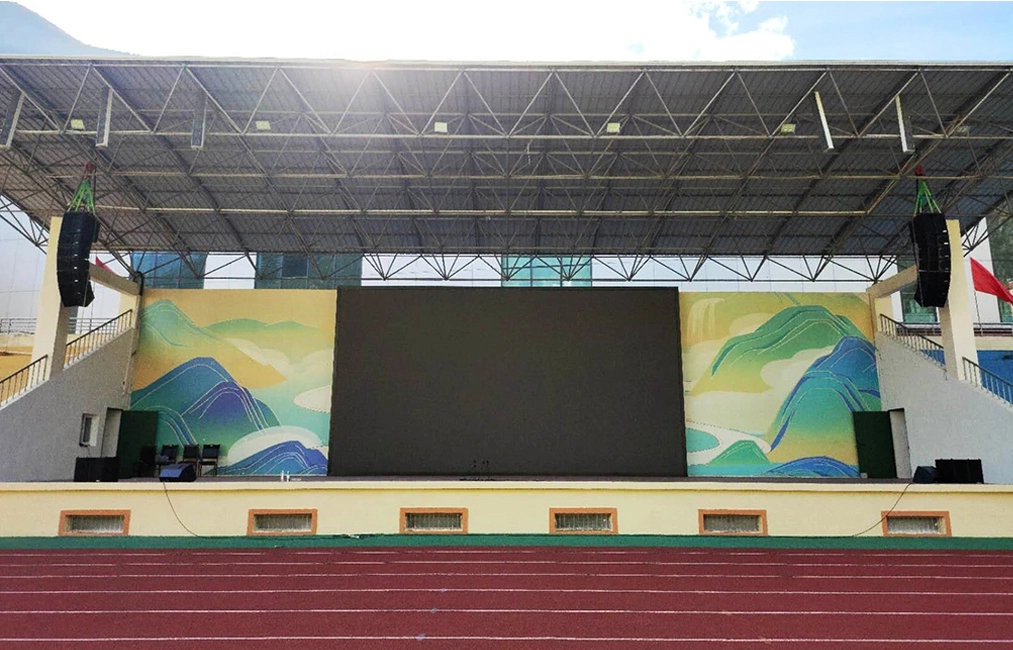 Pro Line Array Speaker System for a China School Playground