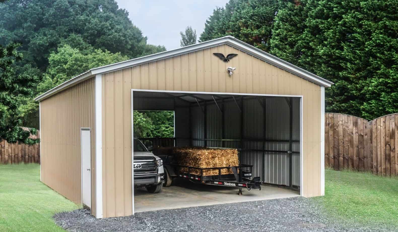 Carports With a Garage Door? - Eagle Carports