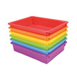 Heavy-Duty Paper Trays: Assorted Colors - Set of 6