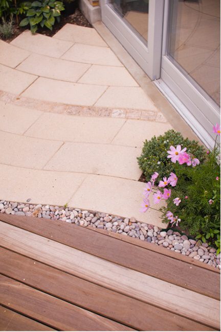 Composite stone can jazz up your garden paving design