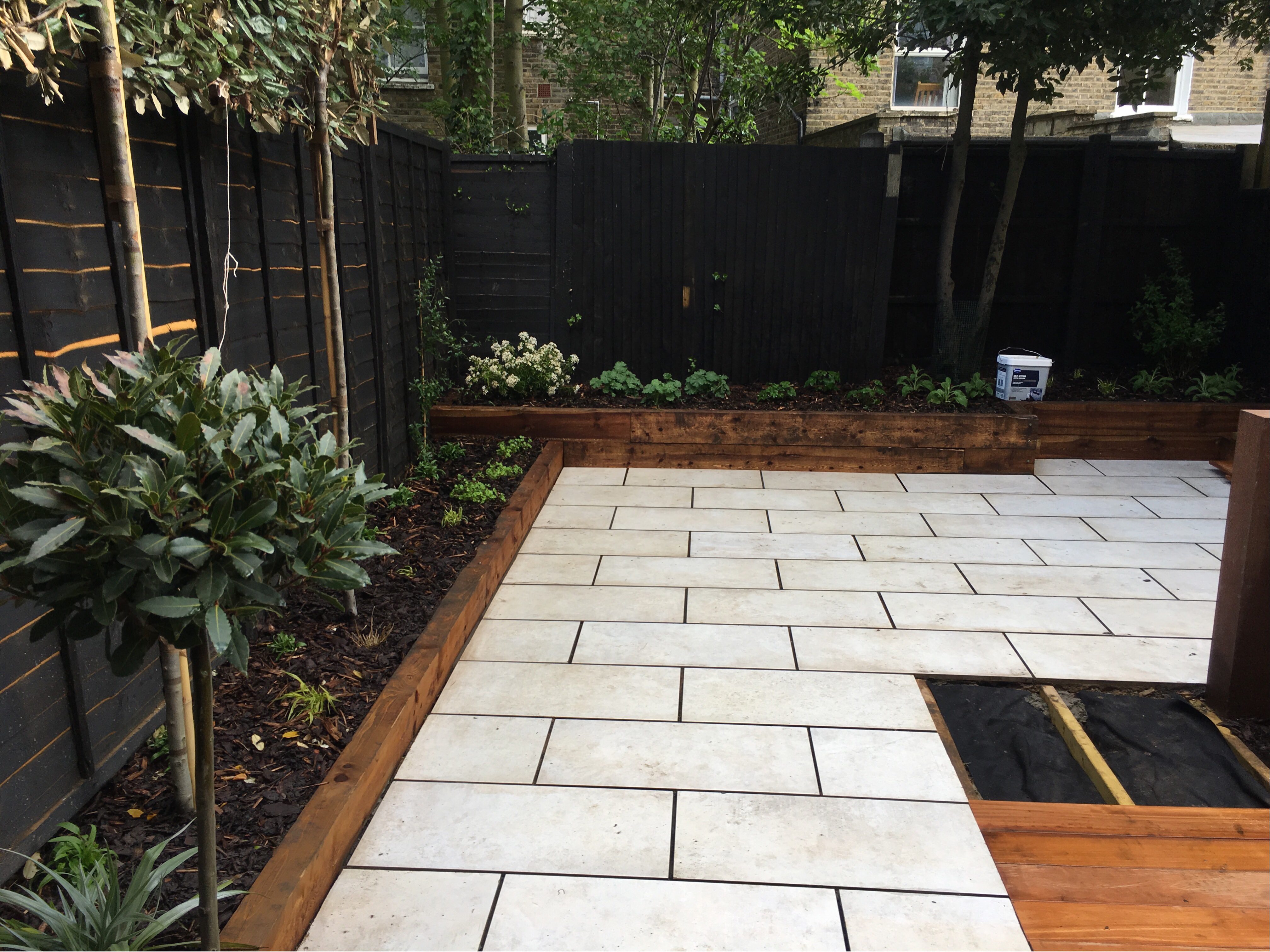 Porcelain as part of your garden paving design