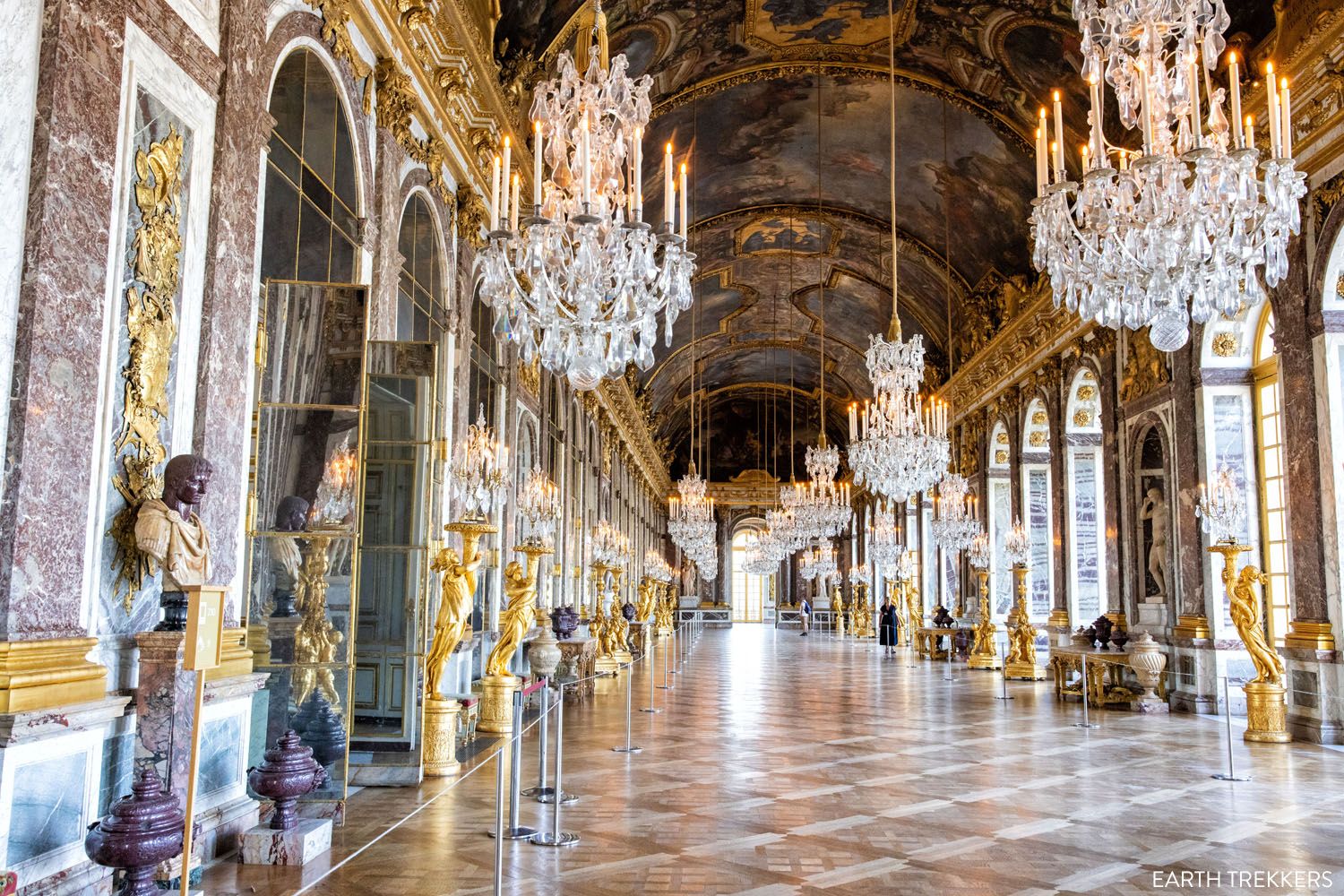 Hall of Mirrors Versailles | Popular tourist attractions in Europe