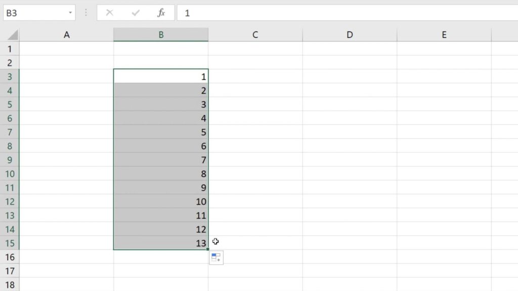 How to Use AutoFill in Excel - to fill a series of numbers automatically in Excel