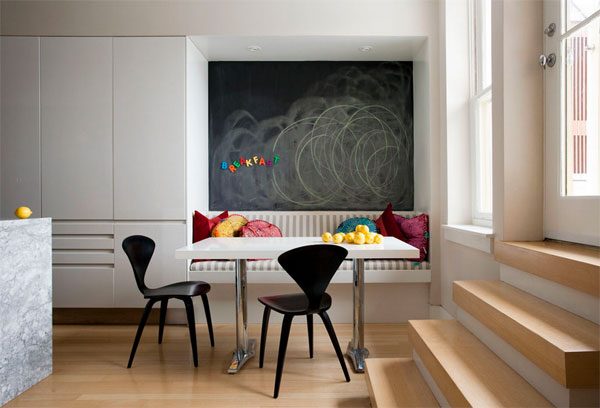 chalkboard breakfast nook