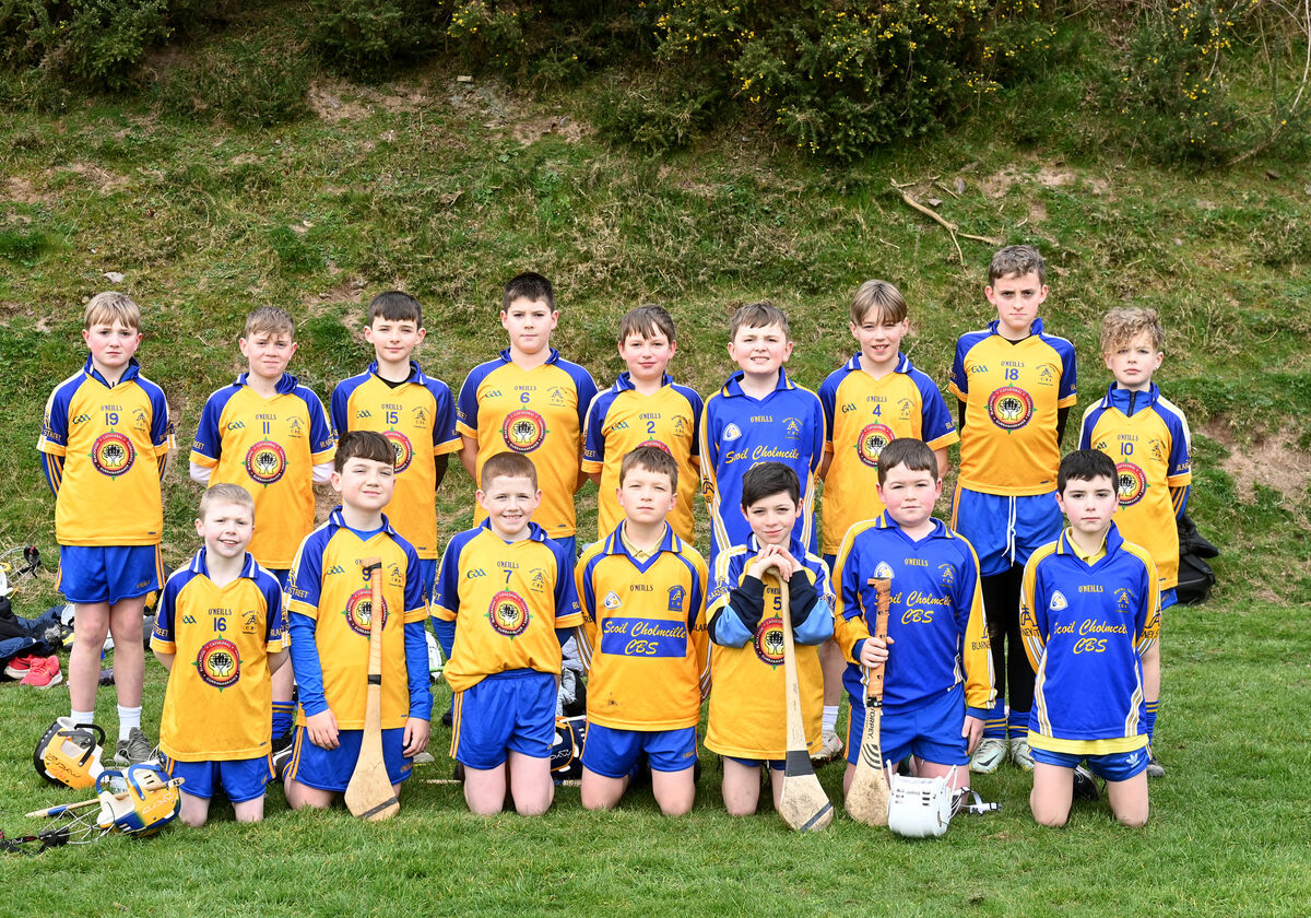  Boys from Scoil Choilmcille, Blarney Street CBS at the the blitz. Gaelic games blitz for local primary schools at North Monastery Secondary School, Cork. Eight local national schools sent teams of boys and girls, and mixed teams to take part in the sports event of hurling and football. Pic: Larry Cummins