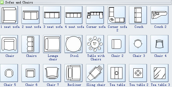 Seating Plan Symbols