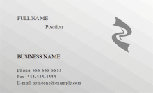 3D Grid Business Card Front