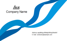 Blue Ribbon Business Card Back