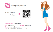 Clothing Industry Business Card Front