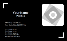 Film Industry Business Card Front