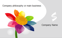 Floral Business Card Back