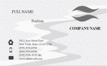 Frosted Effect Business Card Front