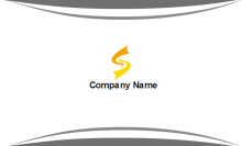 Simple Gray Business Card Back