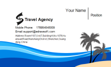 Travel Agency Business Card Front