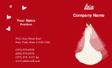 Wedding Company Business Card Front