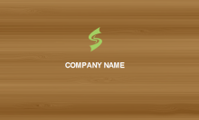 Wood Texture Business Card Back