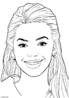 Coloring page Beyonce Knowles